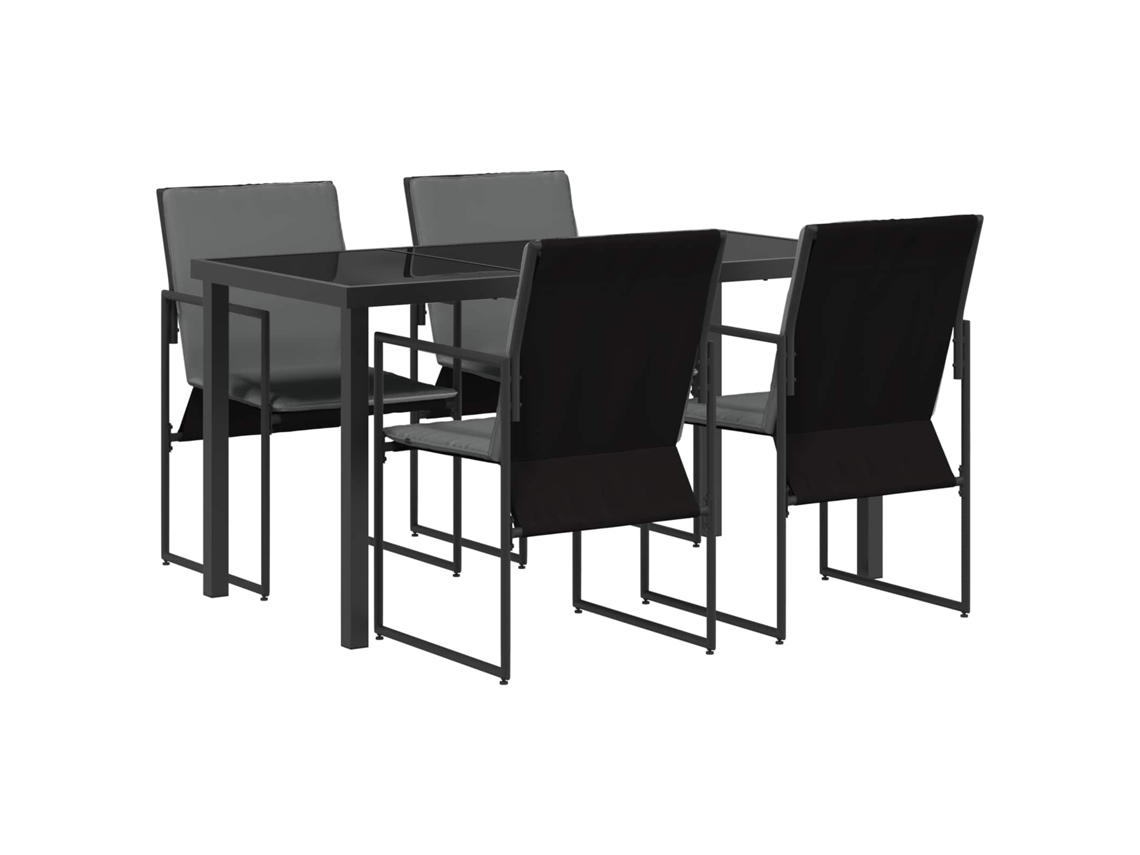 Maison Exclusive - Conjunto De Jantar Para Jardim 5 Pcs Preto E Anthracite