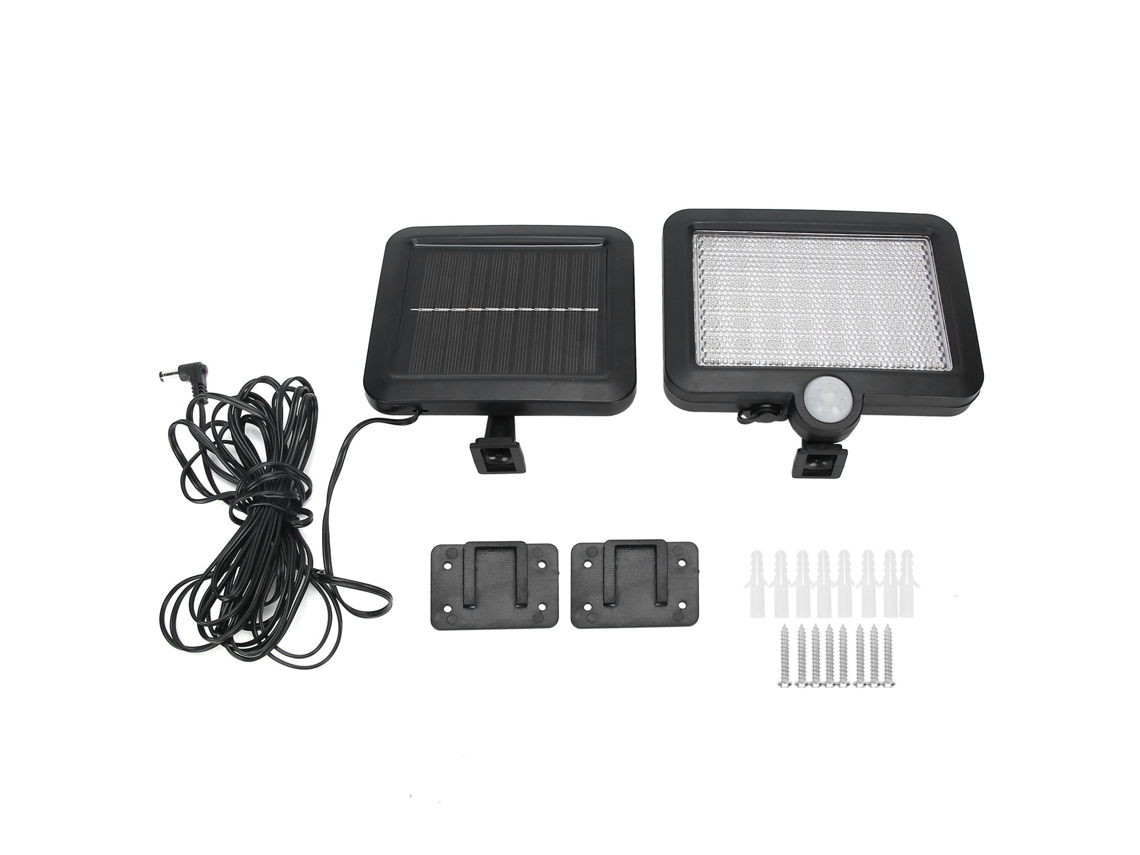 2026 lâmpada Solar Led com 56 Lâmpadas e Sensor de Movimento para Jardim, Gramado, Exterior, Parede e Lar, Foco Abs