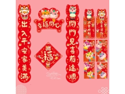 Laxiscreed Happy Lucky Dragon Com 6 Envelopes Vermelhos Para O Ano Do Dragão 2024 E Festival Da Primavera