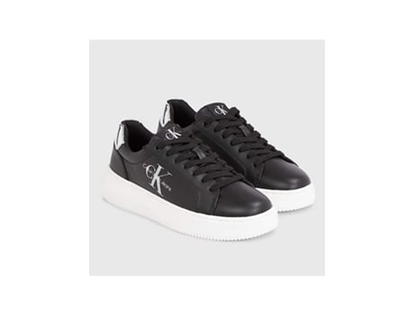 Sapatilhas de Homem CALVIN KLEIN Original Pele Preto (39)