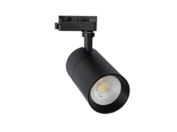 Foco Led New Mallet Preto 20W Regulável no Flicker para Carril Monofásico Ugr 15