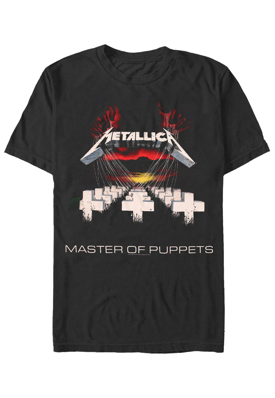 Size:xxl Rockinstone Metallica - Master Of Puppets Charcoal - T-shirt Unisex Adults