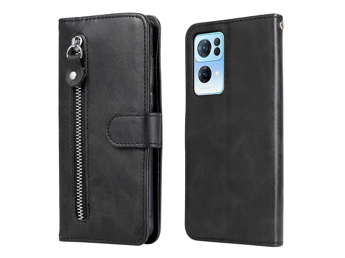 Capa De Couro Com Zíper E Textura De Bezerro Horizontal Para Oppo Reno7 Pro 5g China E Global Fashion