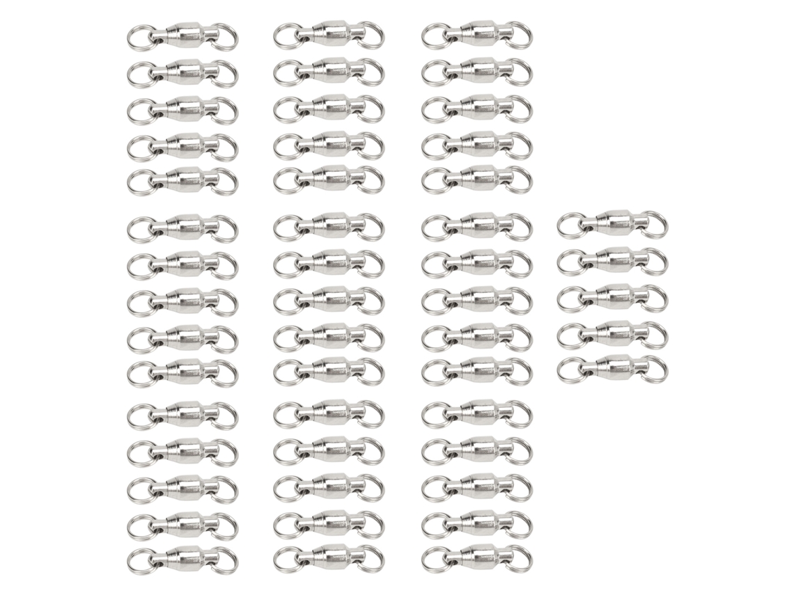 Conector de Rotação com Rolamento para Pesca 50pcs