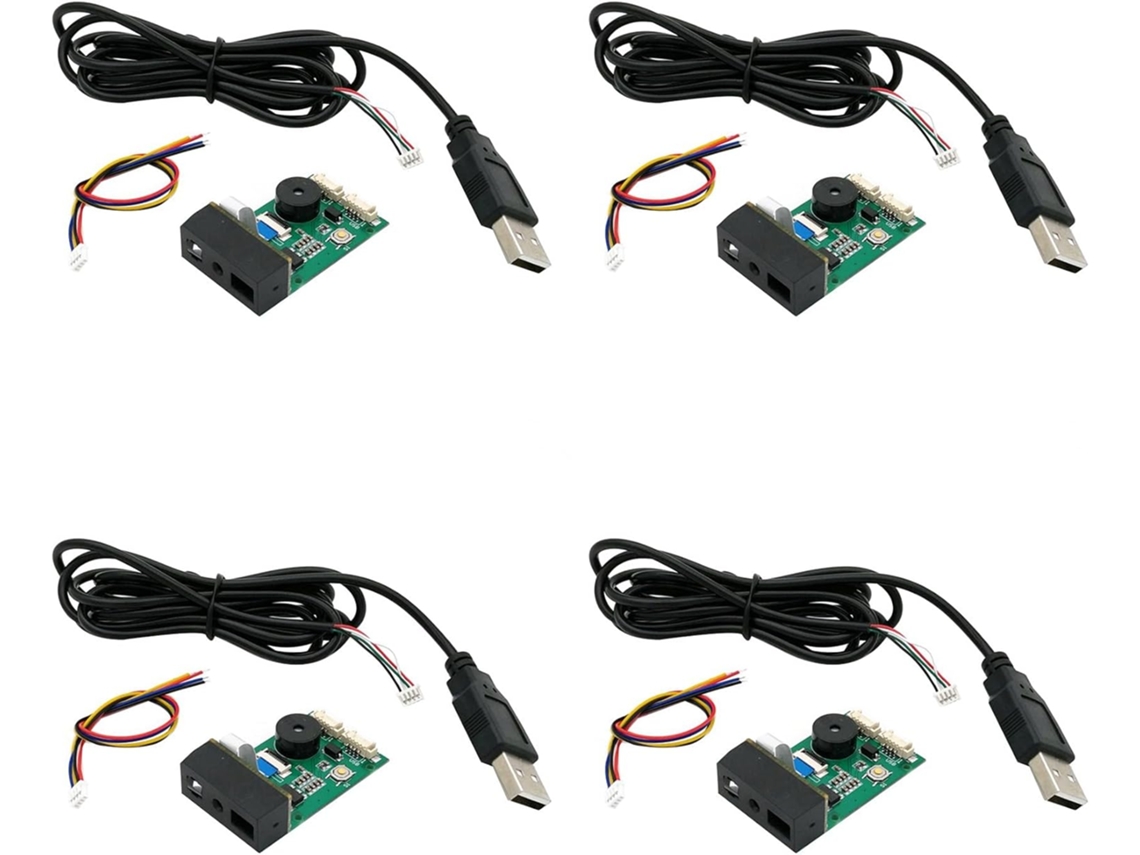 Módulo Leitor De Código De Barras Gm67 1d/2d Usb Uart Com 4 Unidades