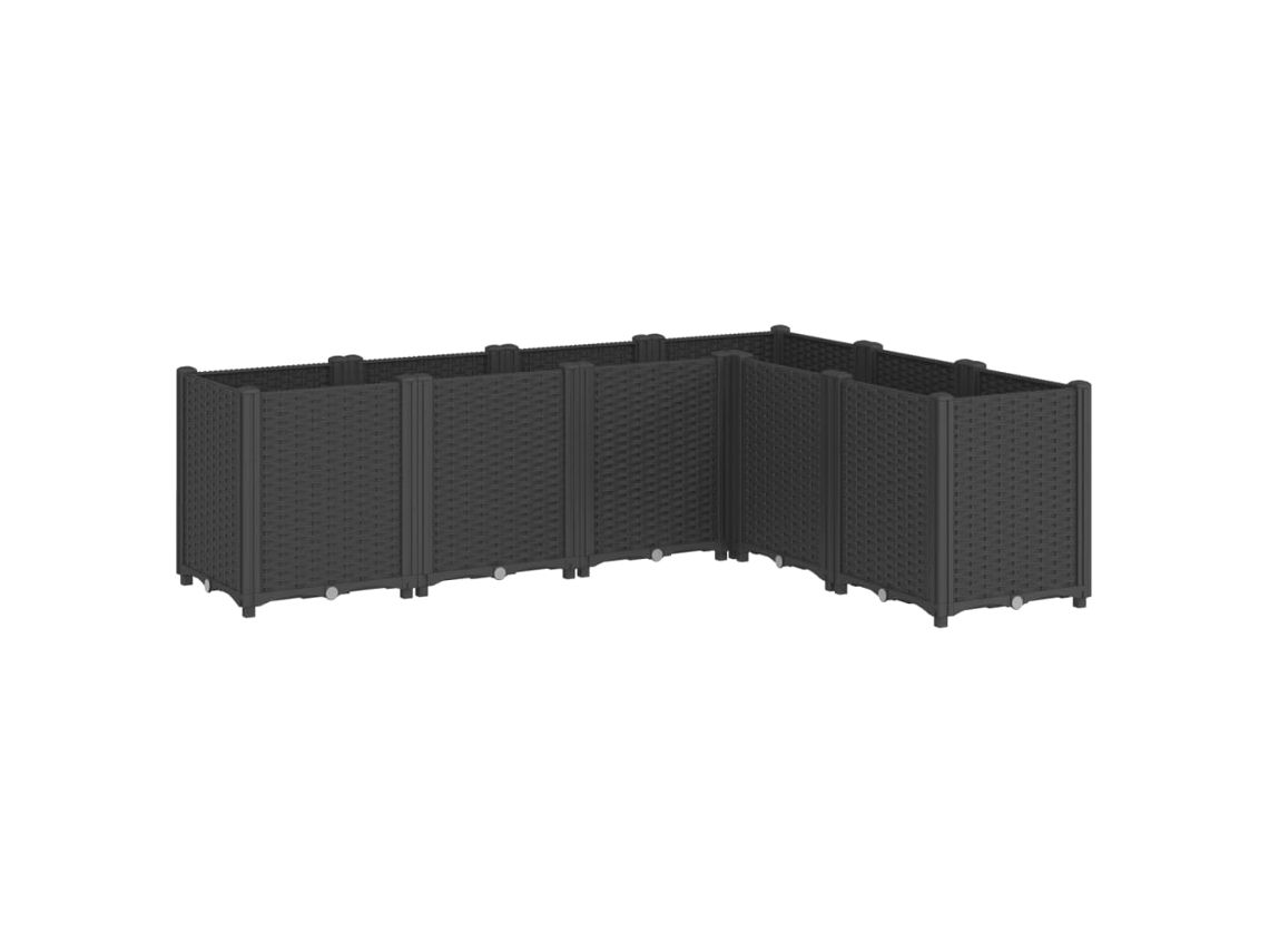 Garden Planter, Garden Planters Vidaxl Preto Polipropileno (160 X 120 X 53 Cm)
