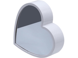 Luminária de Parede Decorativa em Formato de Coração com Espelho Branco e Led, Estilo Túnel, com Efeito 3d Romântico. SFUSHOS