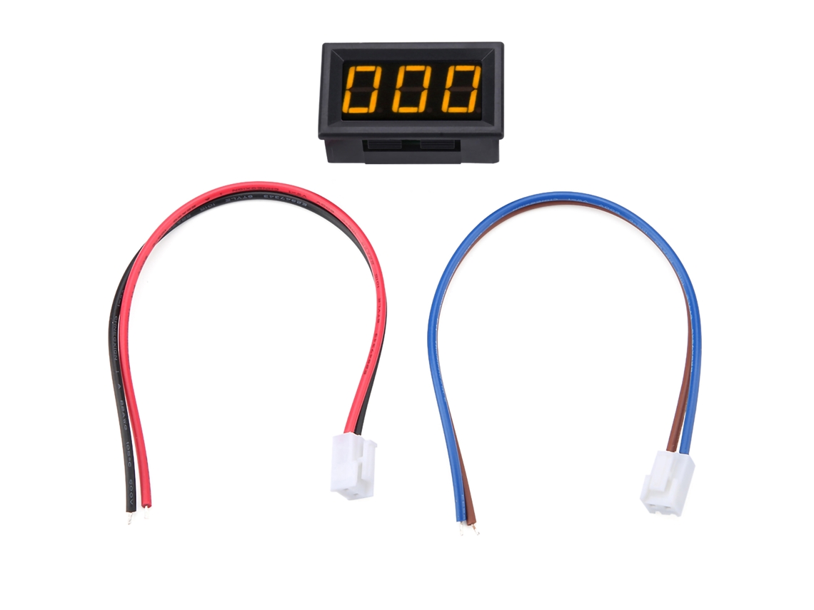 Amperímetro Digital Led de 3 Dígitos com Ajuste Micro Dc0 1a (amarelo)