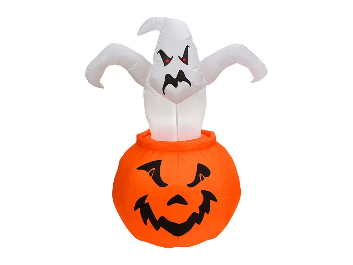 Lanterna inflável de abóbora de Halloween com plugue eu LAXISCREED 110 240v festas de outono
