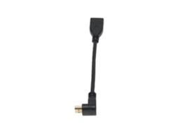 HURRISE Cabo Adaptador Macho para Fêmea de 90 Graus para Computador/Tv