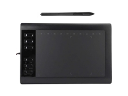 Tablet de desenho gráfico de 10x6 polegadas, placa de pintura de digitalização de nível 8192, bloco de desenho sem necessidade 896 AUCUNE