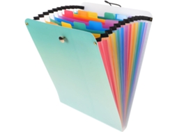 Pasta Sanfonada Vertical De Plástico Osaladi Com Bolsos, Organizador Expansível Para Documentos Escolares, Pasta