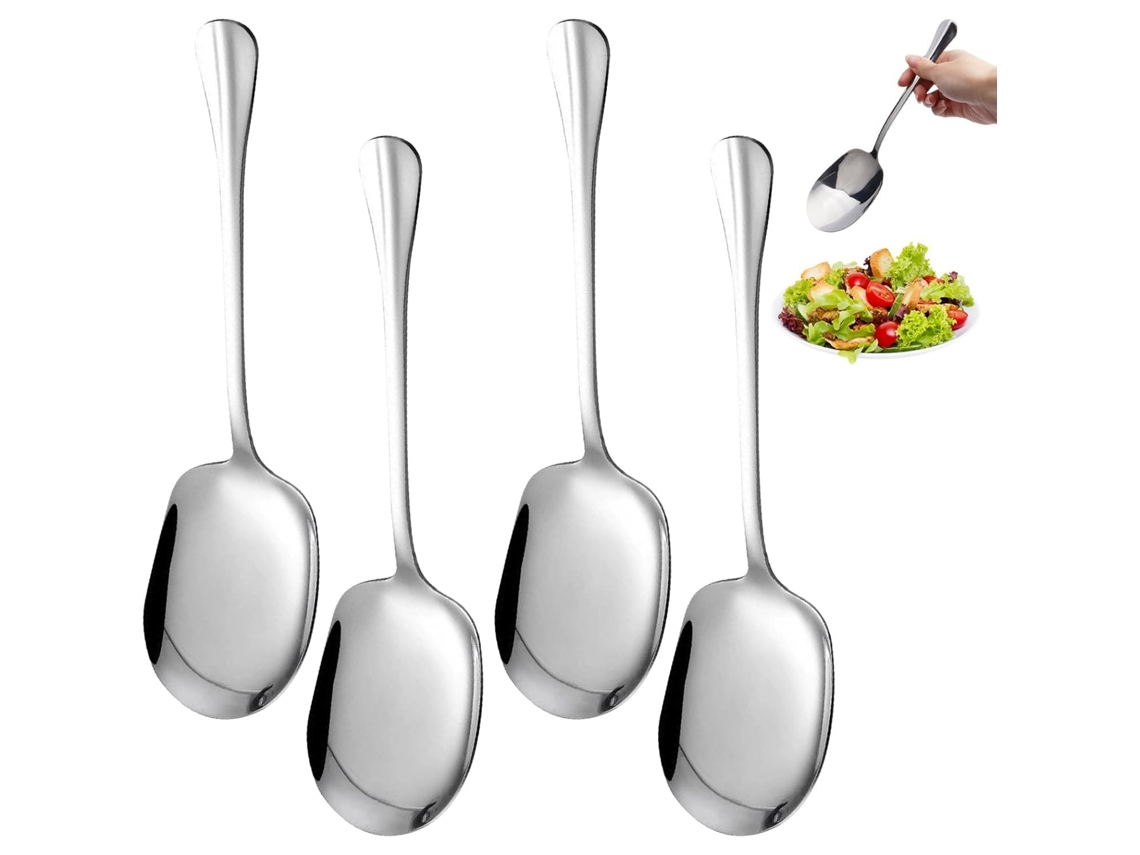 Conjunto De 4 Peças De Utensílios De Aço Inoxidável 25 Cm Para Utensílios, Canudinhos E Saladeiras Coloridos