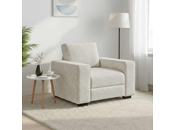 Vidaxl Poltrona 100x77x82 Cm Veludo Creme