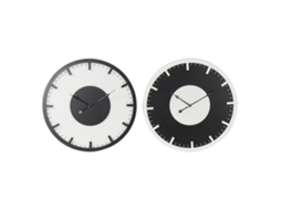 Relógio DKD HOME DECOR Preto, Branco (MDF)