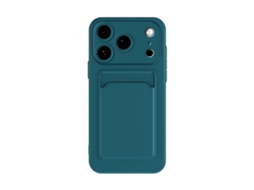 Capa De Celular Tpu Com Botão De Cor Contrastante E Sensação De Pele