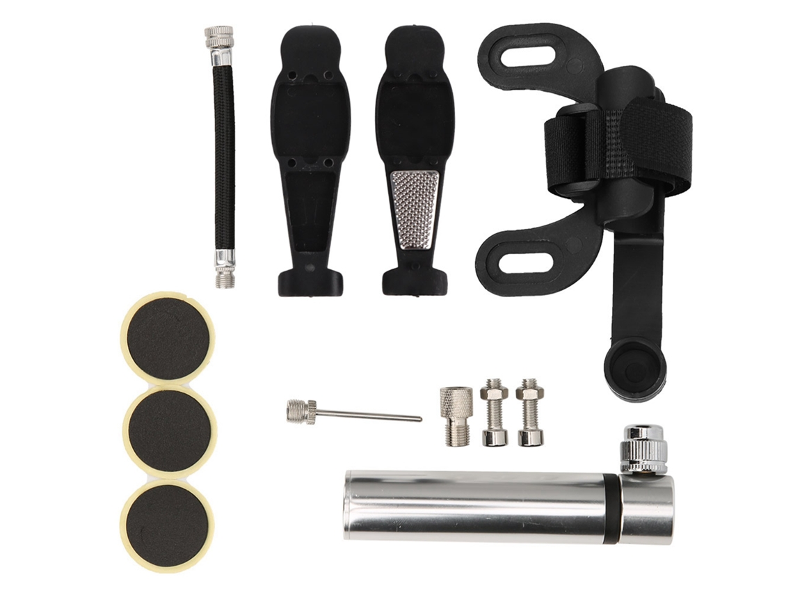 Kit Reparo Pneu Bicicleta Alumínio + Plástico