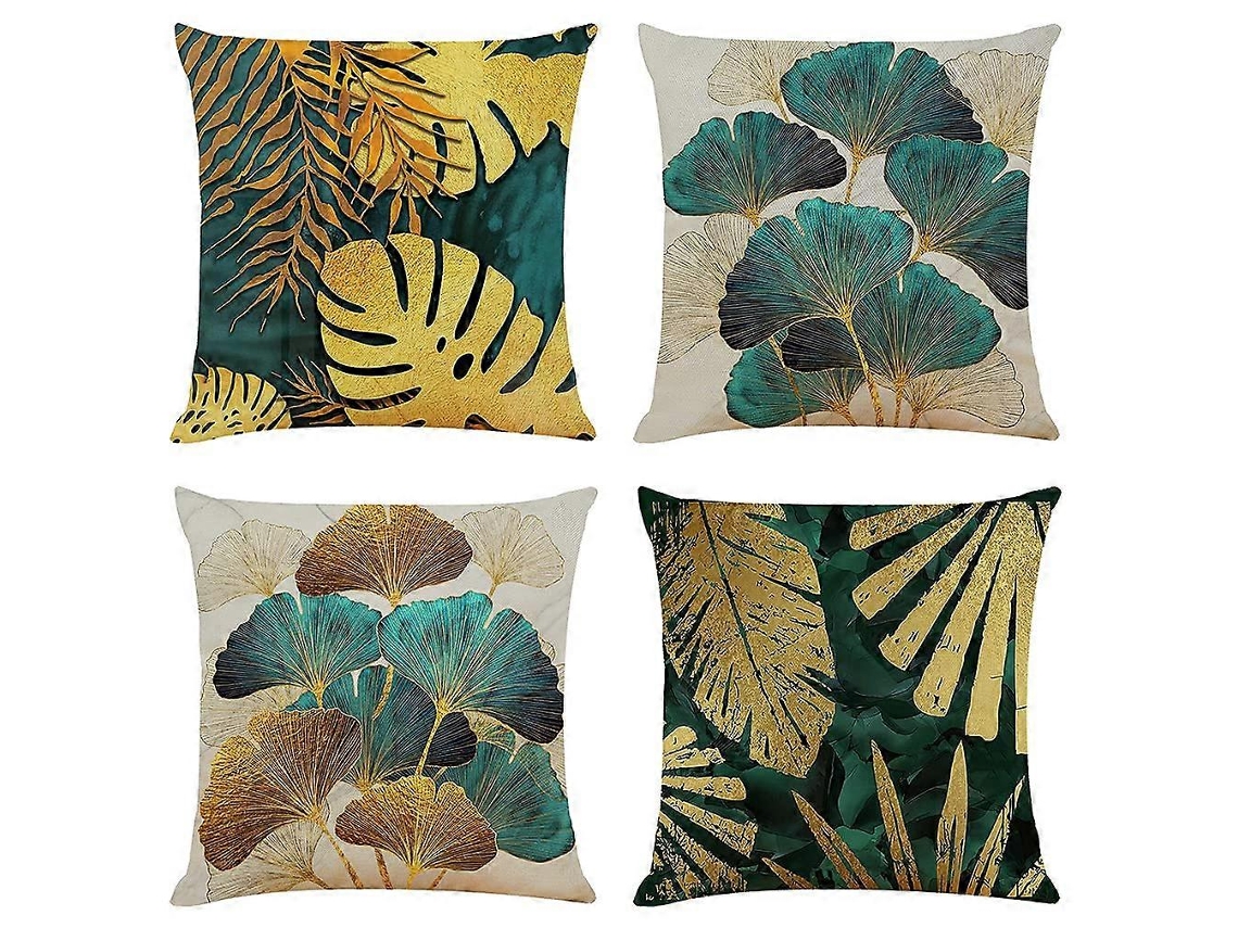 Capas De Almofada 45x45 Conjunto De 4 Capas De Almofada Capa De Almofada Decorativa Para Sofá (lgl)
