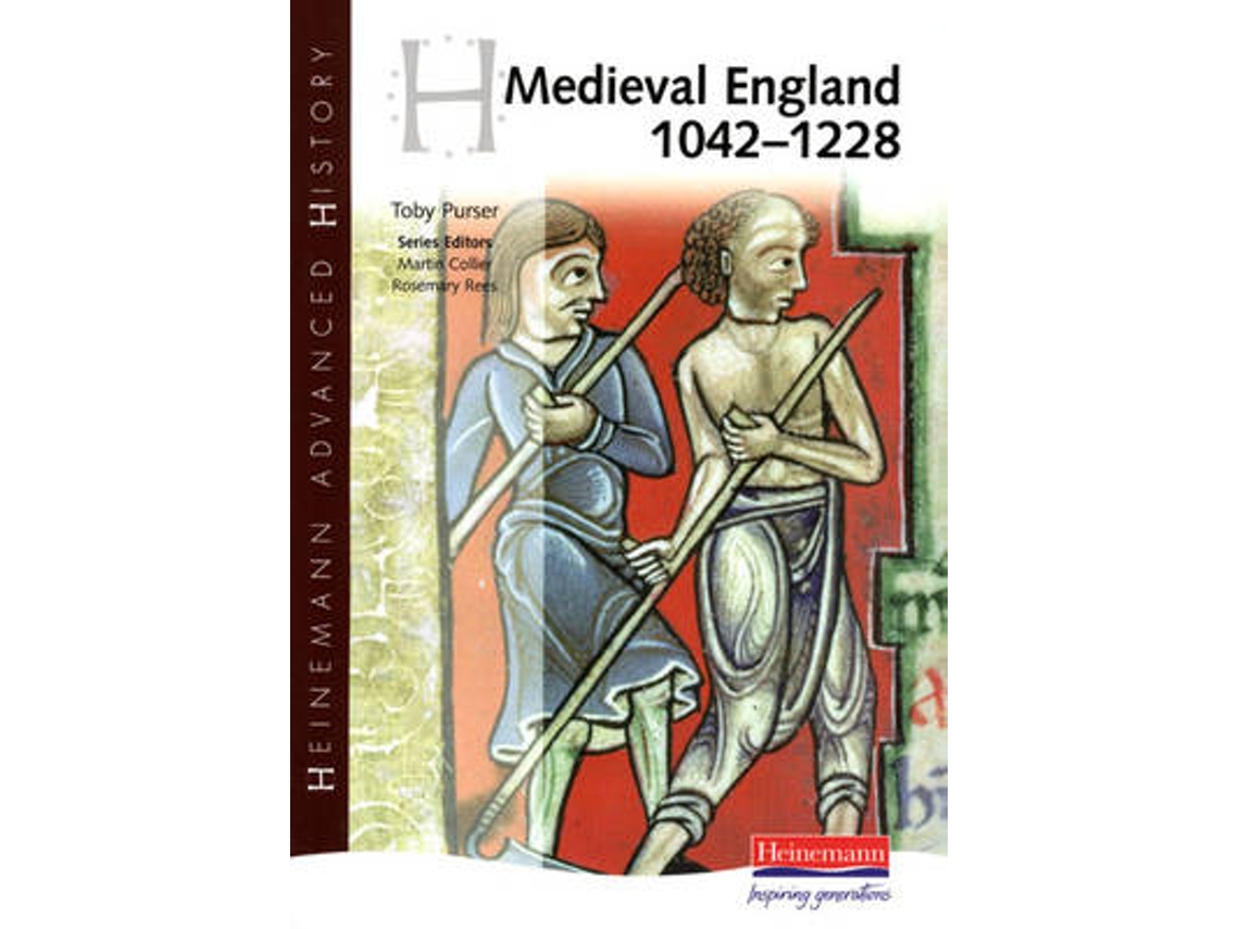 Livro Heinemann Advanced History Medieval England 1042-1228 de Toby-Purser (Inglês)