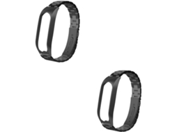 2 Pulseiras De Aço Inoxidável Para Relógio Inteligente, Compatíveis