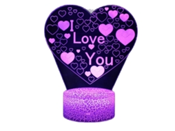 Luminária Noturna Decorativa em Led em Formato de Coração com a Inscrição "eu Te Amo", um Presente Romântico para o Dia Dos Namorados. MDUG