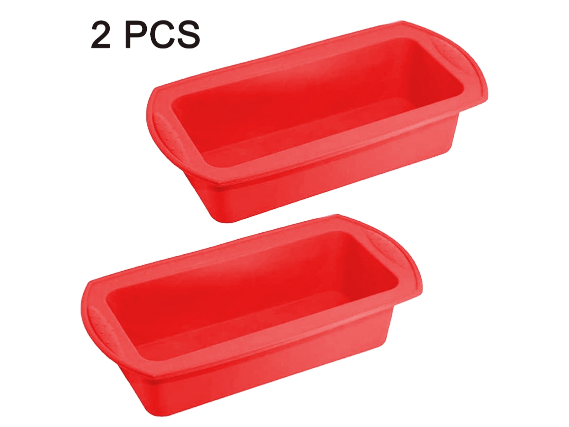 Conjunto De 2 Formas Para Pão E Bolos, Em Silicone, Revestimento Antiaderente, Para Forno, Confeitaria E Preparo Doméstico
