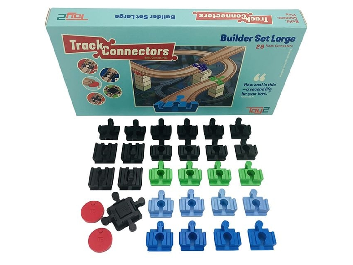 Conjunto De Blocos De Montar Toy2 Para Pista De Trem Multicolorido Plástico