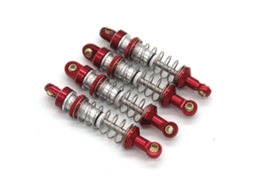 Amortecedores de Metal Pretos Melhorados para Peças de Automóvel Telecomandadas Jjrc C8801 Austar Ax 8560 Trx4m 1/18 MDUG