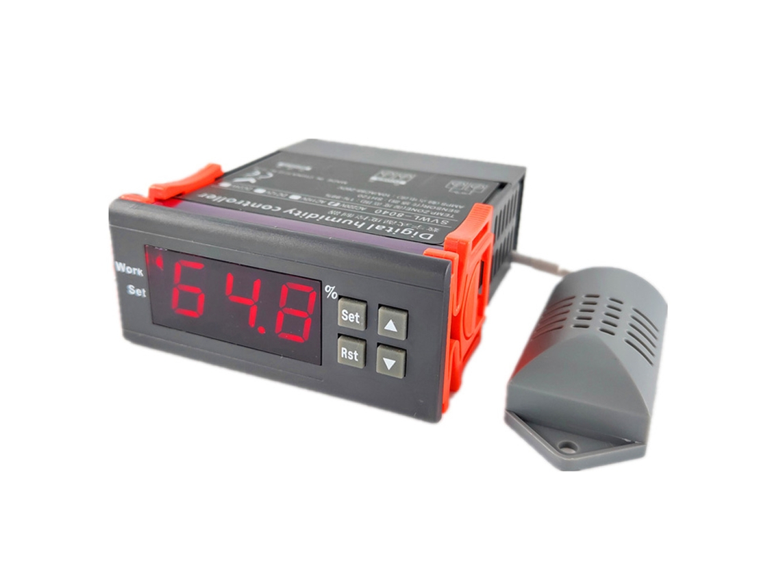 Controlador Digital de Umidade com tela LED SVWL 8040 para umidificador