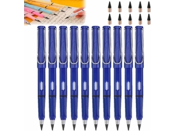 10 Sets Black Technology Peil, Inkless Eternal With Eraser, Black