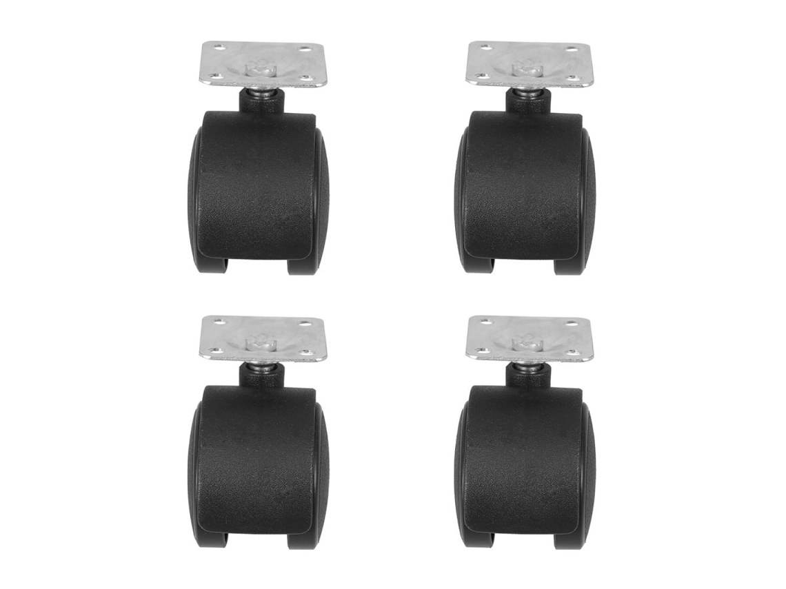 Nuobesty Conjunto De 4 Rodízios Giratórios De Plástico De 2 Polegadas