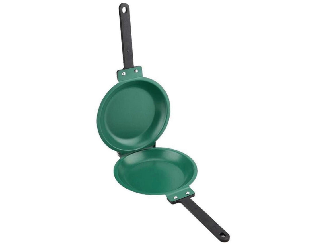 Frying Pan Double Side Antiaderente Flip Folding Churrasco Estável Durável