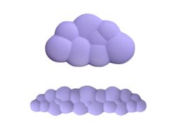 Conjunto De Teclado, Mouse Pad E Apoio Para Pulso Cloud Slowmoose (roxo)
