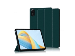 Capa Hengrongshen para Honor Pad V8 Pro 12,1 polegadas com suporte Triple E, capa de couro PU verde