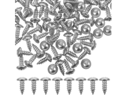 Conjunto De 100 Parafusos Autoatarraxantes De Aço Inoxidável Resistentes Ao Desgaste.