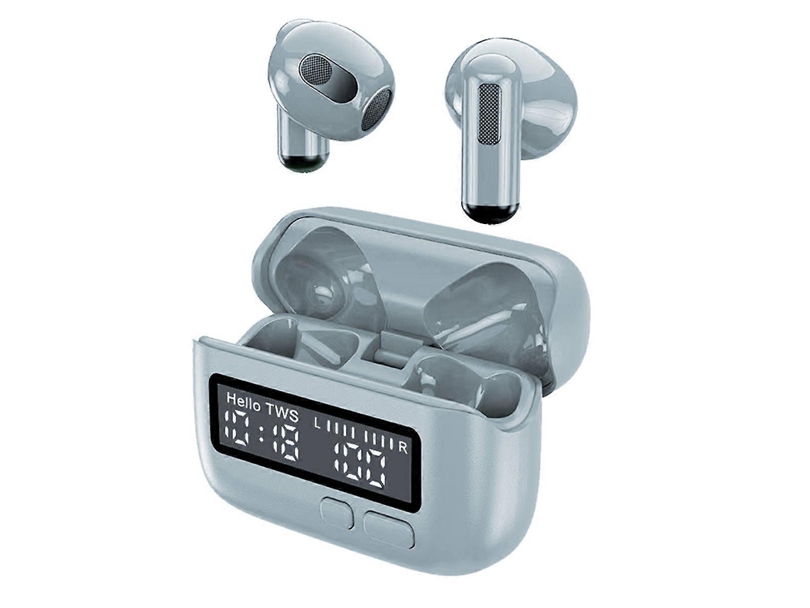 Fones De Ouvido Bluetooth Tws Creative Clock Portáteis - Cinzavayotoy