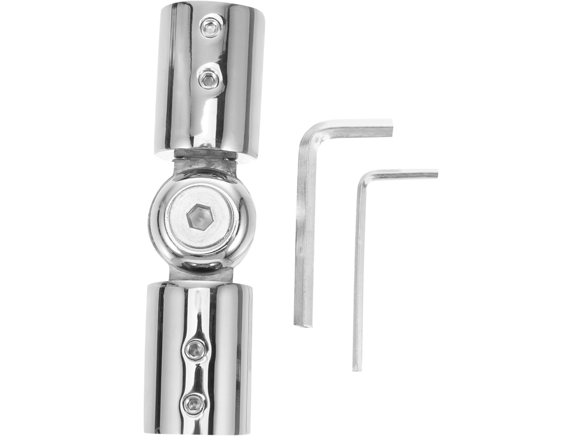 Conector De Cotovelo Ajustável Em Aço Inoxidável Packove Para Cortina Janela, Conector De Canto Para Varão Cortina Sala