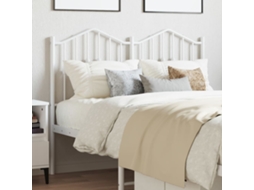 Vidaxl Cabeceira De Substituição 120 Cm Metal Branco
