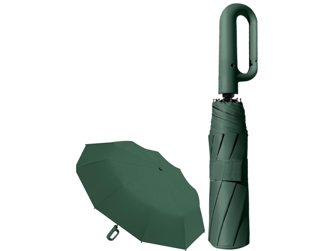 Guarda Chuva Automático, Guarda Chuva De Viagem À Prova De Vento Proteção Uv Com Alça Mosquetão | Gokoco
