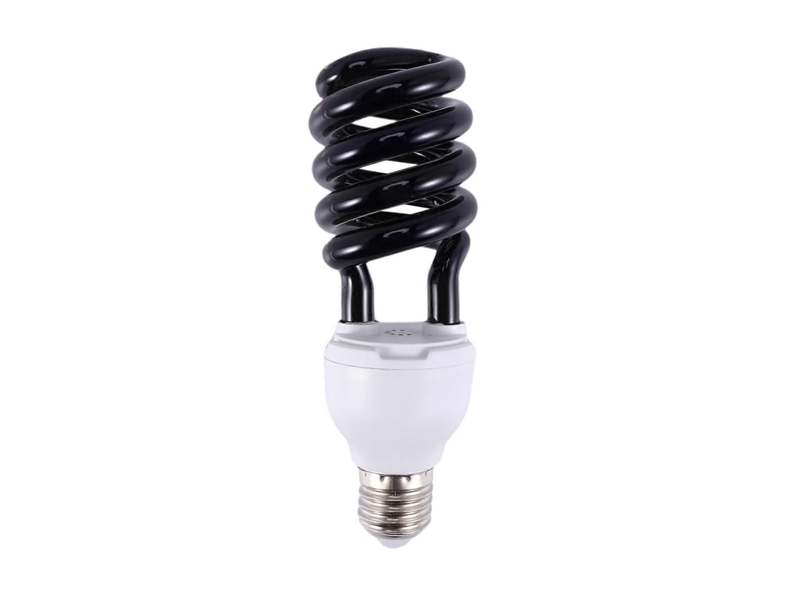 Lâmpada Fluorescente Compacta Uv De 40w, Espiral, Preta, Com Soquete E27
