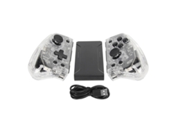 Controle Sem Fio Transparente LAXISCREED para Switch com Rgb