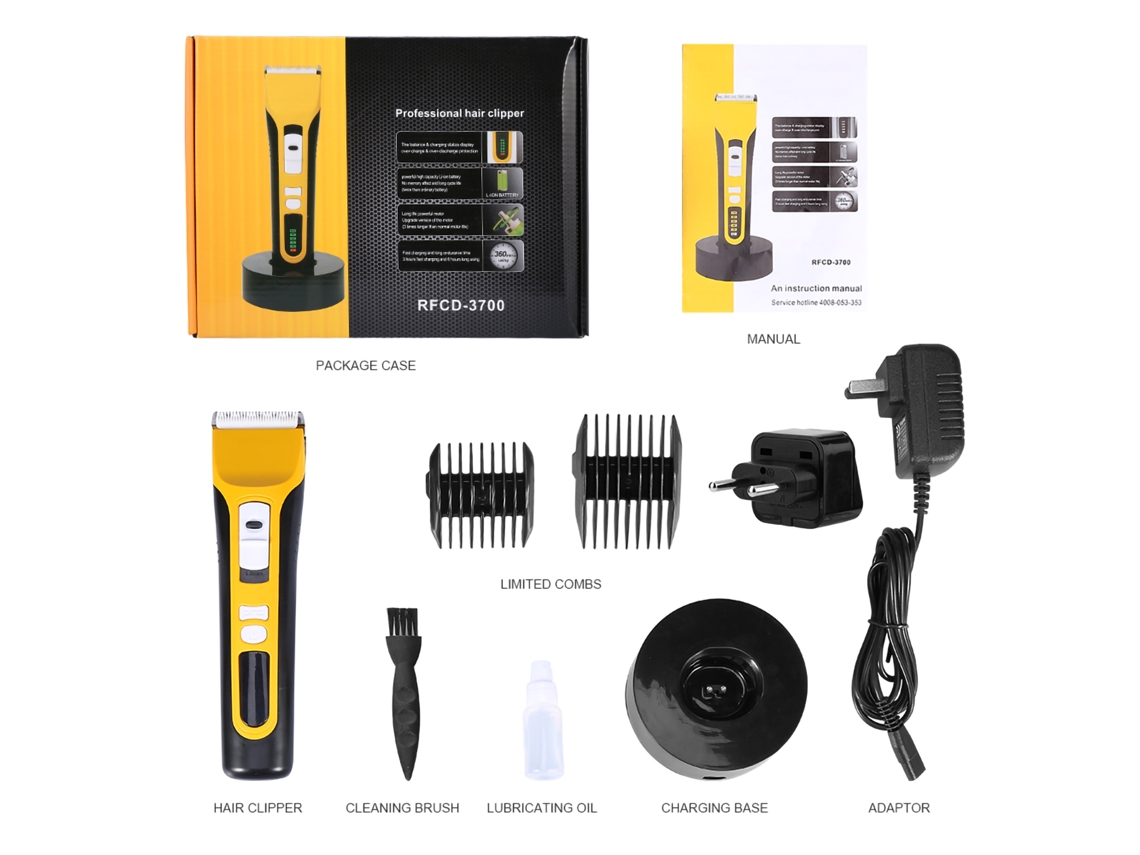 2026 cortadora de Cabelo Elétrica Recarregável com Tela Lcd, Corta cabelo e Barbear para Barba e Cortes de Cabelo