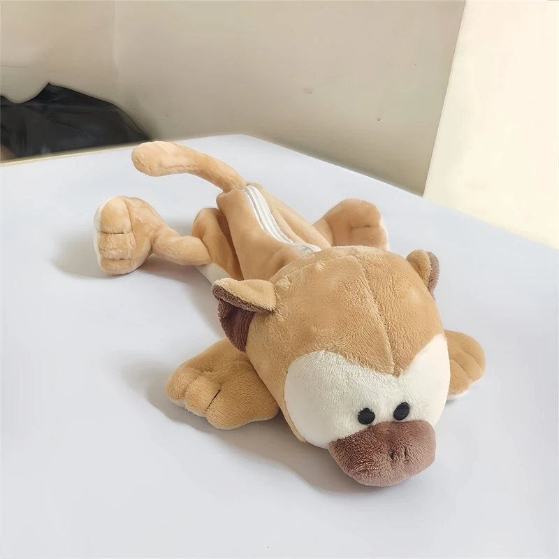 (estilo 7, 26 Cm) Estojo De Lápis De Pelúcia Com Desenho De Animal, Bolsa Grande Para Guardar Material Escolar Infantil