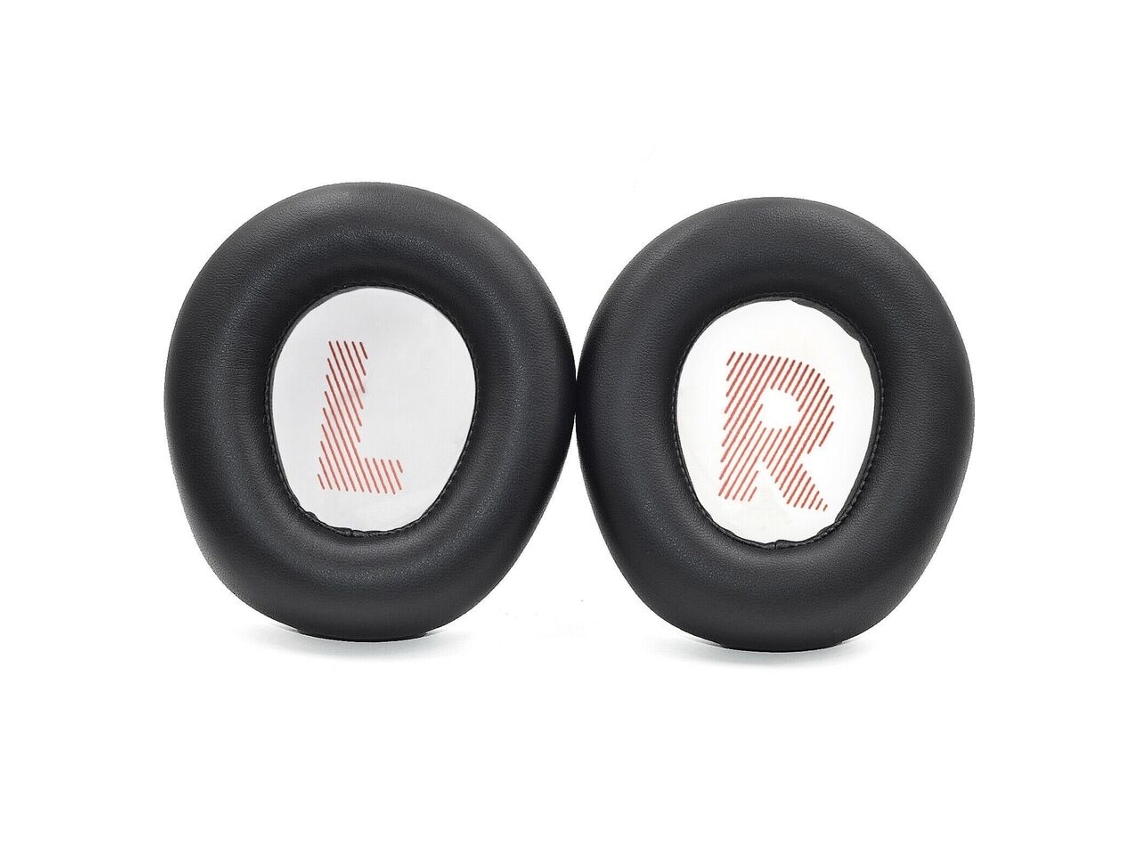 Set 2 Almofadas Zruxe Para Auscultadores Jbl Quantum One Wireless, Pele Proteica, Preto