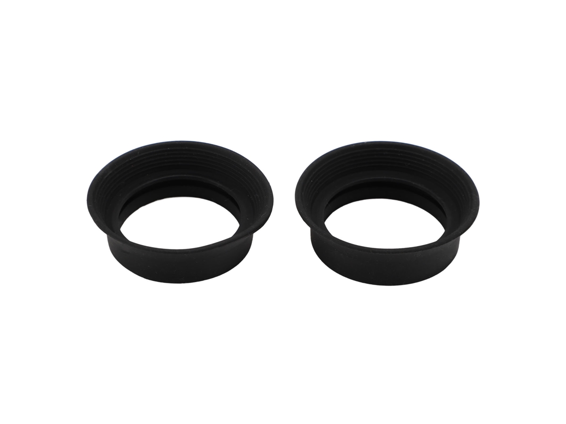 Protetor ocular de borracha macia para visor de microscópio, dobrável e para binóculos.