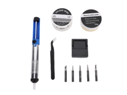 Kit de Solda 12 em 1 com Ferro Ajustável