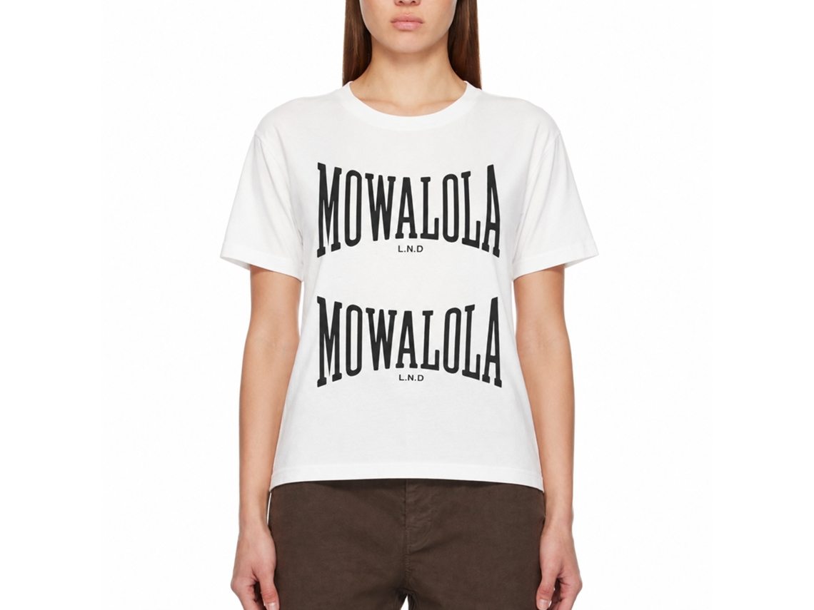Mowalola Double Sweat T-shirts Tees White Size:xxxl