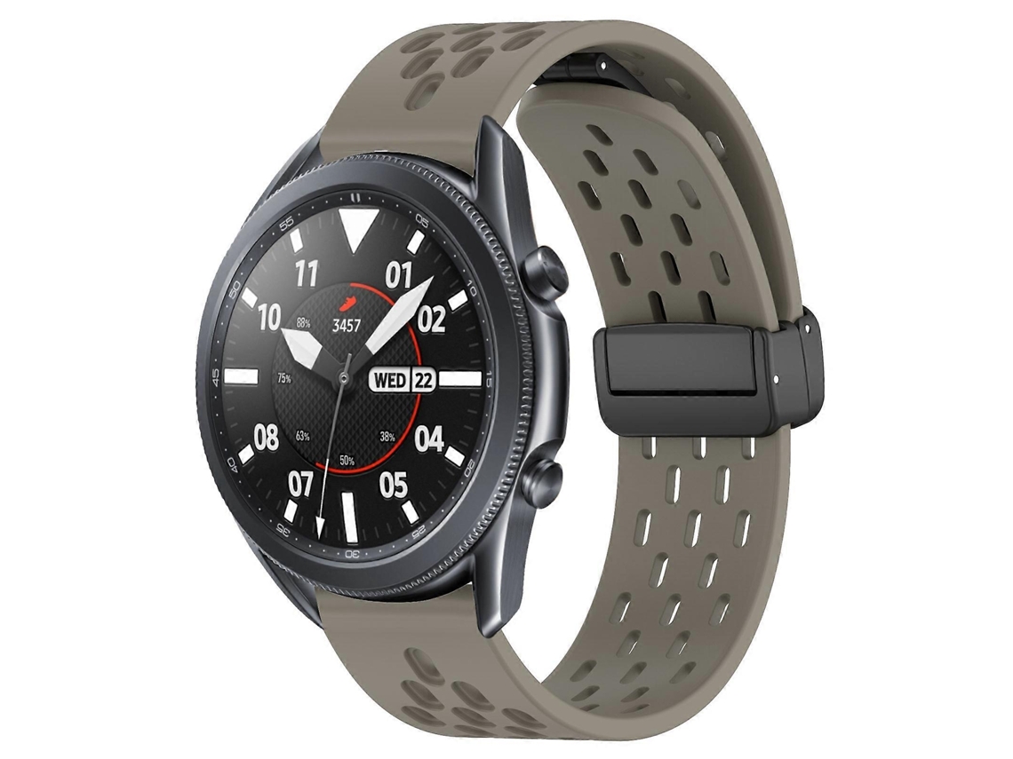Pulseira De Silicone Dobrável De 22 Mm Com Fecho Magnético