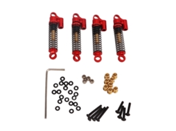 Mali amortecedor de Choque Rc de Liga de Alumínio com Alta Elasticidade Cnc Rosqueado para Carro Crawler Fms Fcx24 1/18 1/24 Vermelho