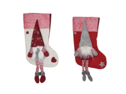 2 Meias De Natal, Decorações De Natal, Sacola De Presente De Papai Noel Para Festa De Natal H Olysi Shop